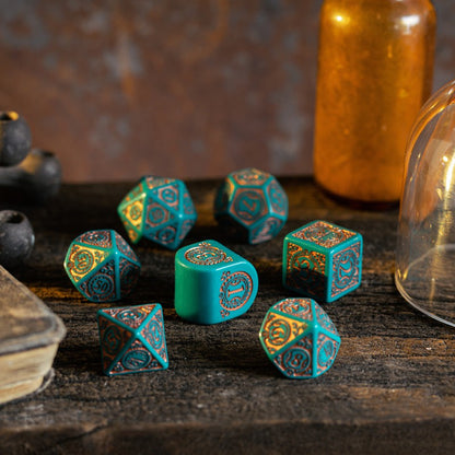 Steampunk Clockwork: Nautical Apparatus Modern Dice Set